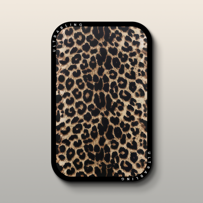 Golden Leopard MagSafe Wallet - Front View