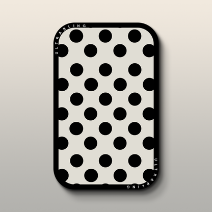Midnight Polka MagSafe Wallet - Front View