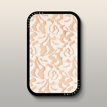 Ivory Lace MagSafe Wallet - Front View