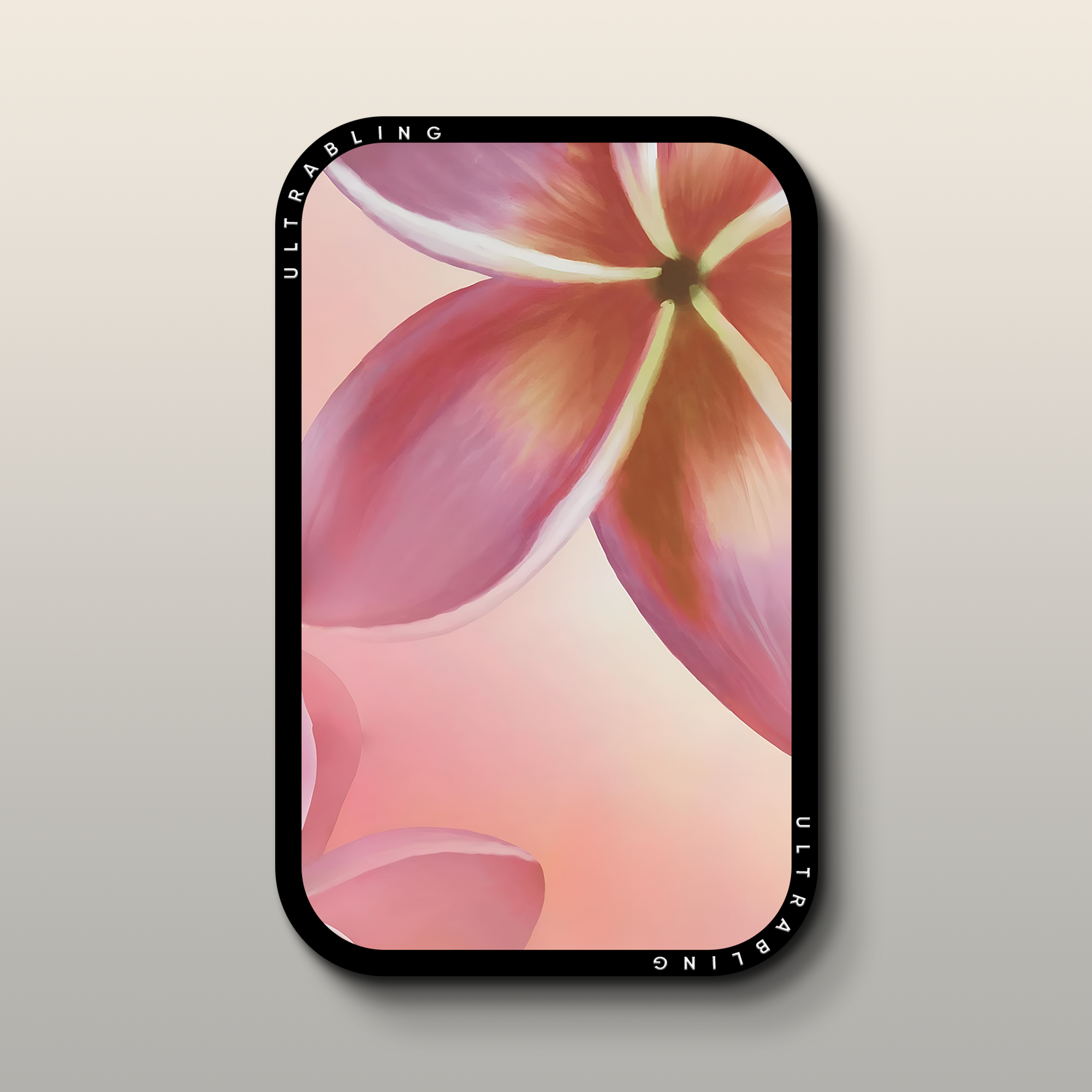 Pink Orchid MagSafe Wallet - Front View