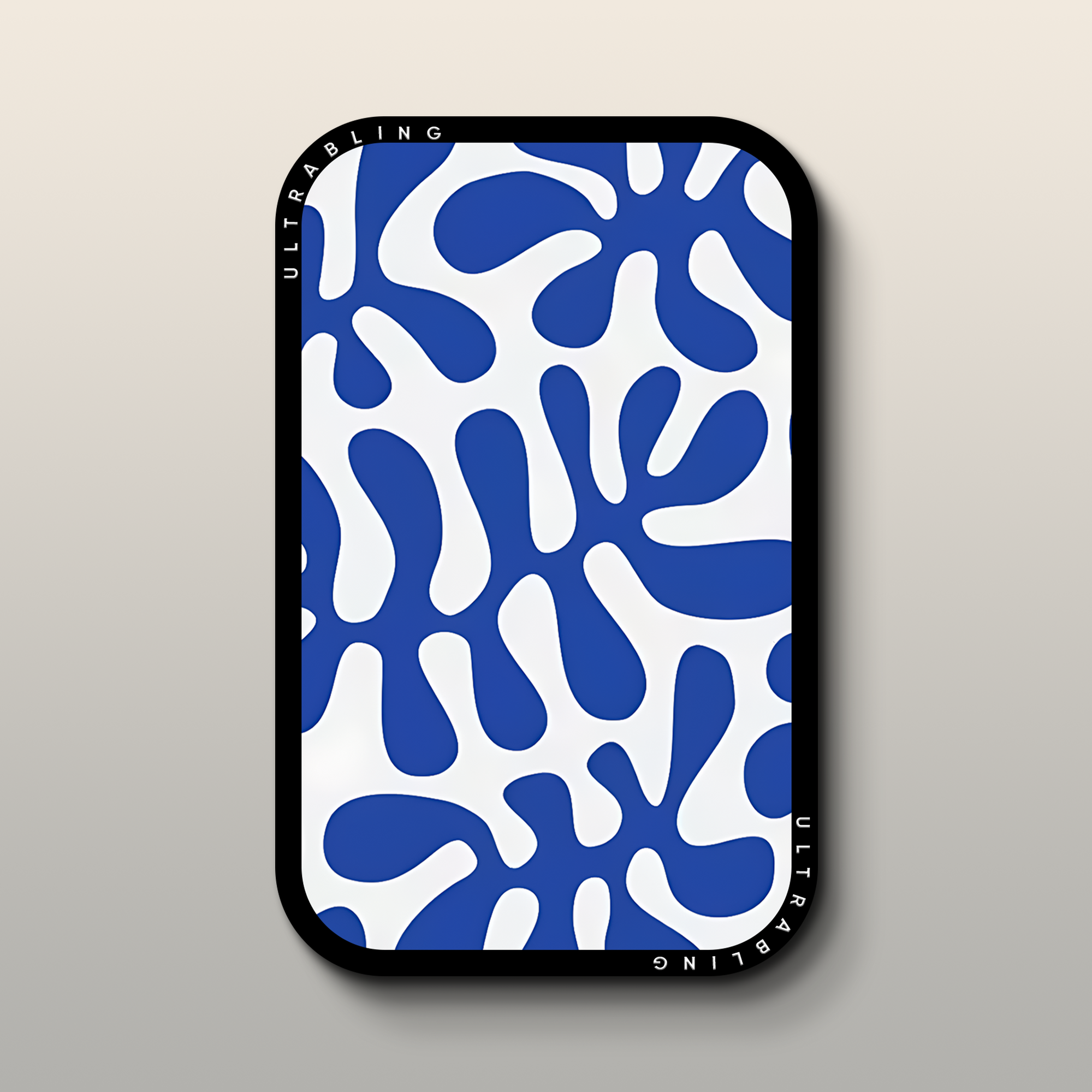 Azure Flow MagSafe Wallet - Front View