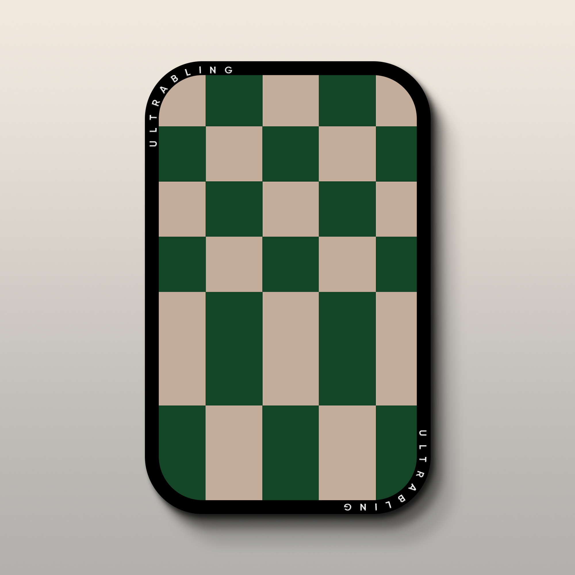 Emerald Grid MagSafe Wallet - Front View