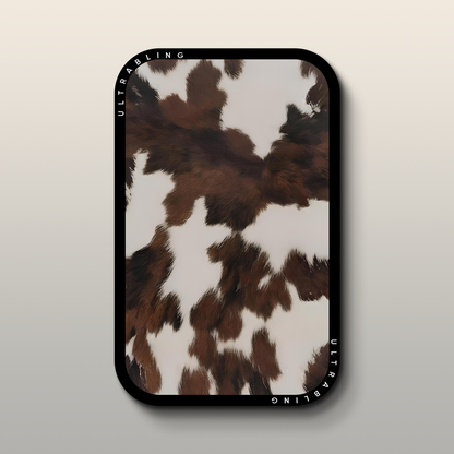 Mocha Cow MagSafe Wallet - Front View
