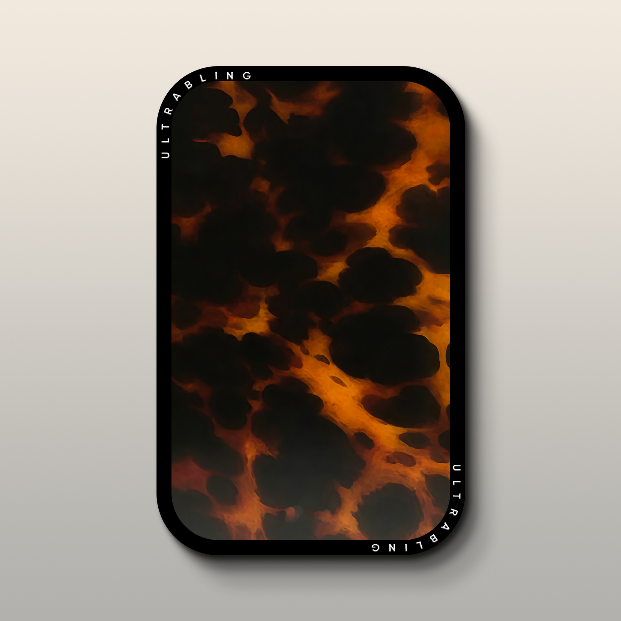Amber Tortoise MagSafe Wallet - Front View