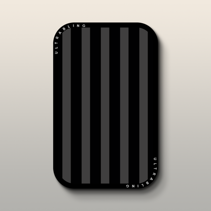 Noir Stripes MagSafe Wallet - Front View