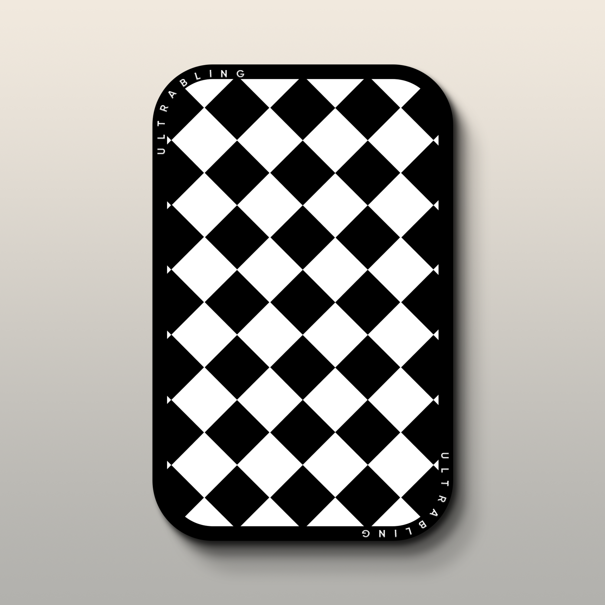 Harlequin Noir MagSafe Wallet - Front View