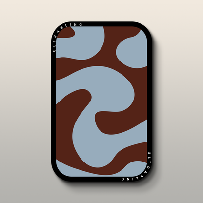 Retro Waves MagSafe Wallet - Front View