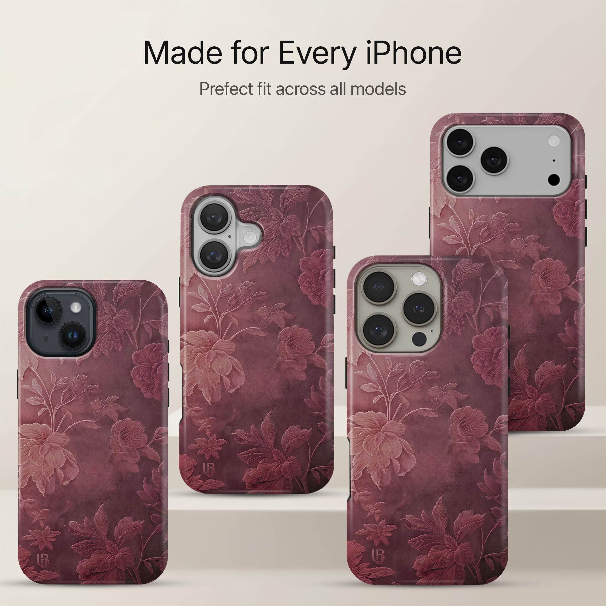 Burgundy Bloom - Eclipse Case