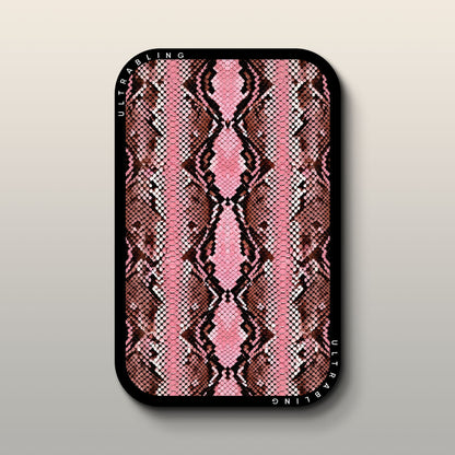 Rosé Python MagSafe Wallet - Front View