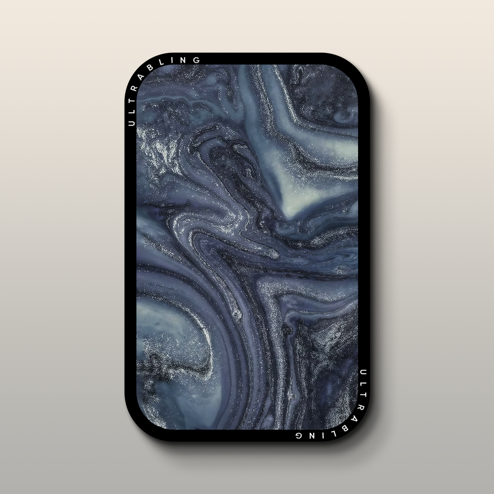 Midnight Marble MagSafe Wallet - Front View