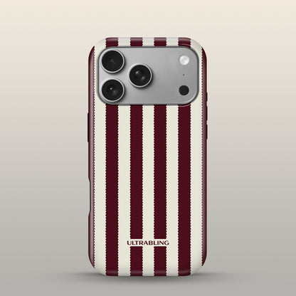 Bistro Stripe Eclipse Case on iPhone 17 Pro Silver