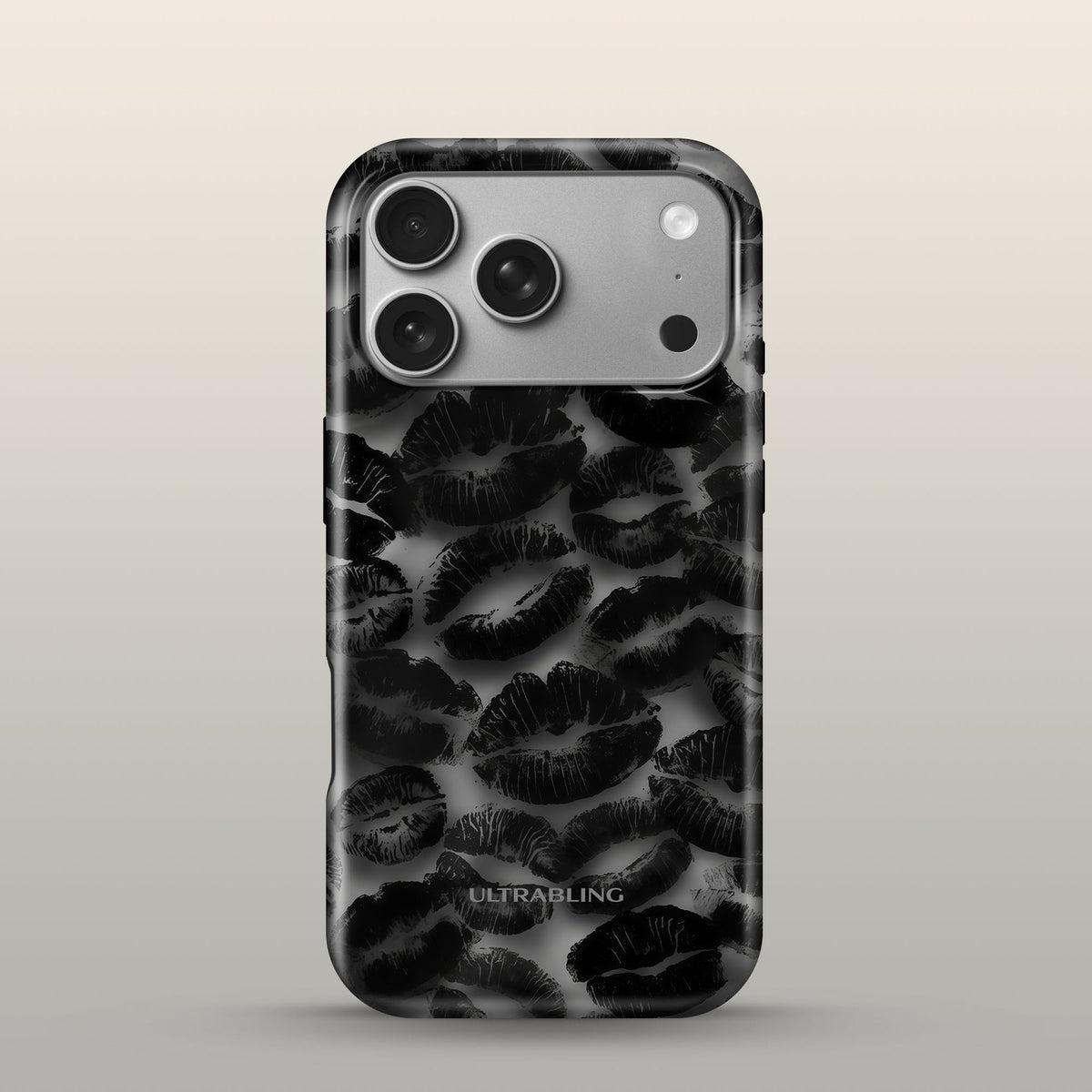 Blackout Kiss Eclipse Case on iPhone 17 Pro Silver