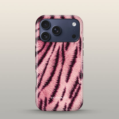Blush Tiger Eclipse Case on iPhone 17 Pro Deep Blue