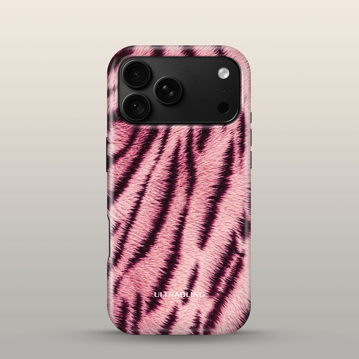 Blush Tiger Eclipse Case on iPhone 18 Pro Black