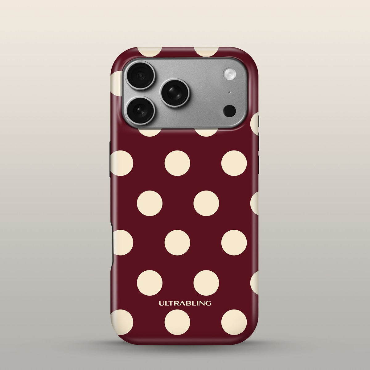 Cabernet Eclipse Case on iPhone 18 Pro Silver