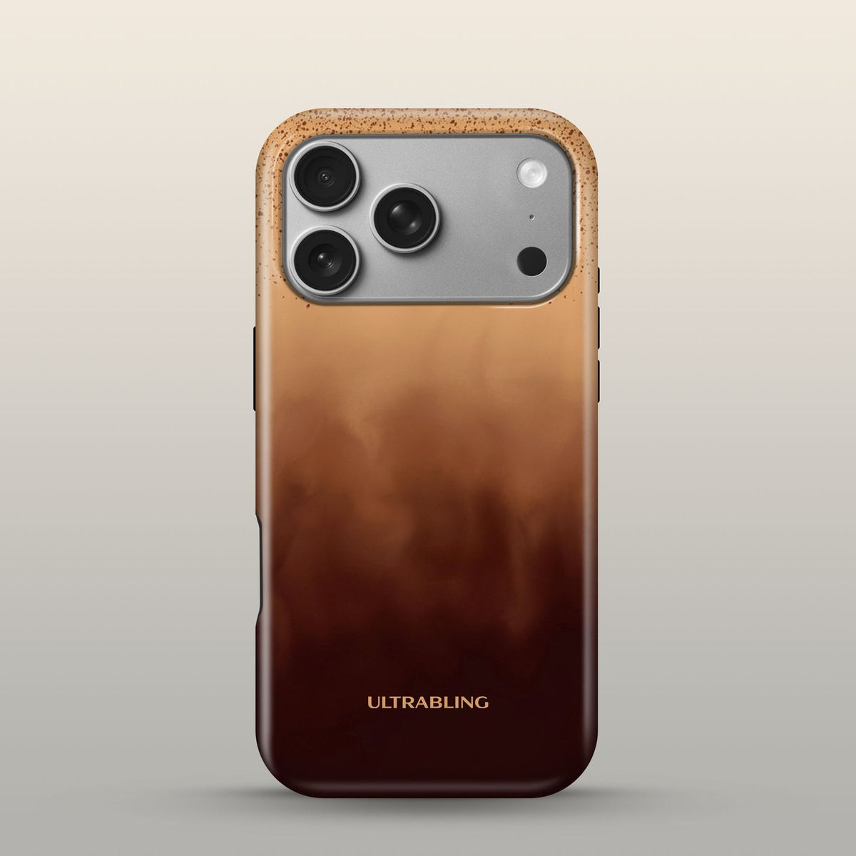 Cold Brew Eclipse Case on iPhone 17 Pro Silver