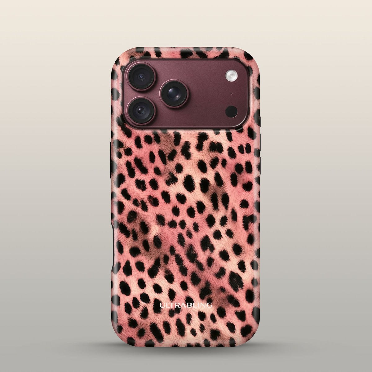 Desert Cat Eclipse Case on iPhone 18 Pro Burgundy