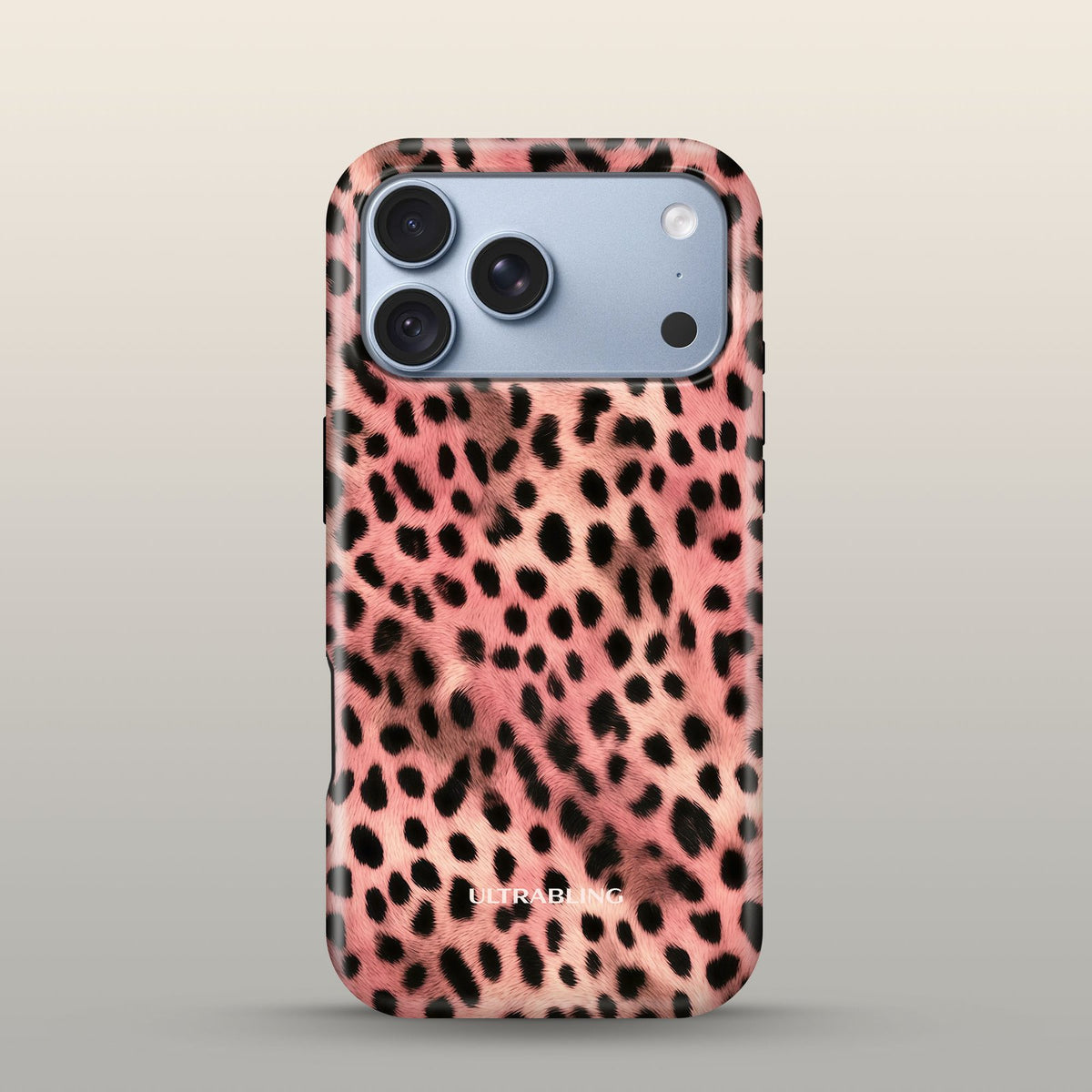 Desert Cat Eclipse Case on iPhone 18 Pro Glacier
