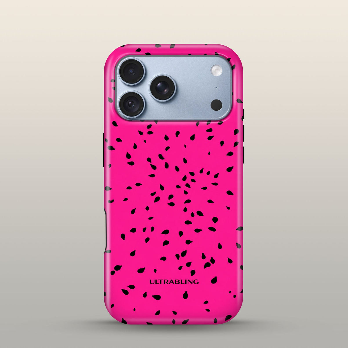 Dragon Fruit Eclipse Case on iPhone 18 Pro Glacier