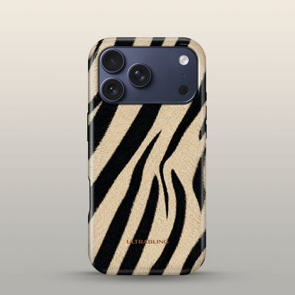 Dune Zebra Eclipse Case on iPhone 17 Pro Deep Blue