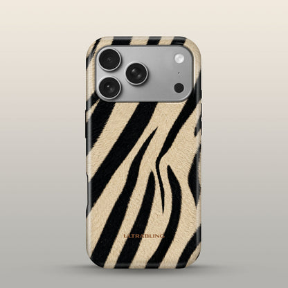 Dune Zebra Eclipse Case on iPhone 17 Pro Silver