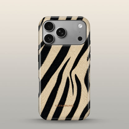 Dune Zebra Eclipse Case on iPhone 18 Pro Silver