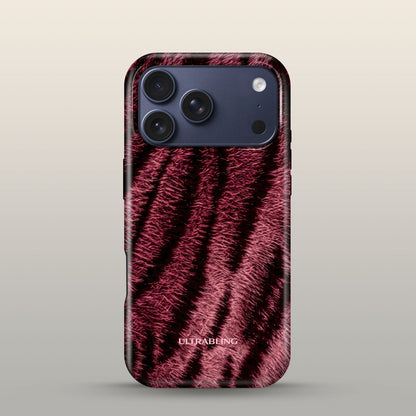 Garnet Fur Eclipse Case on iPhone 17 Pro Deep Blue