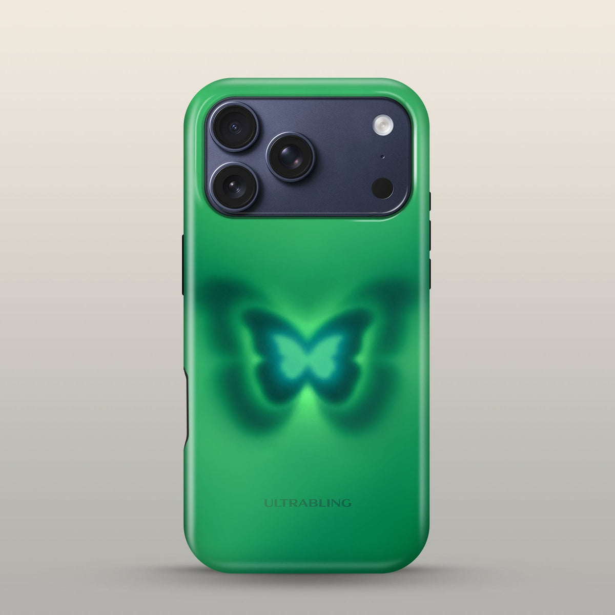 Glow Wing Eclipse Case on iPhone 17 Pro Deep Blue
