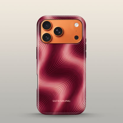 Heat Wave Eclipse Case on iPhone 17 Pro Cosmic Orange