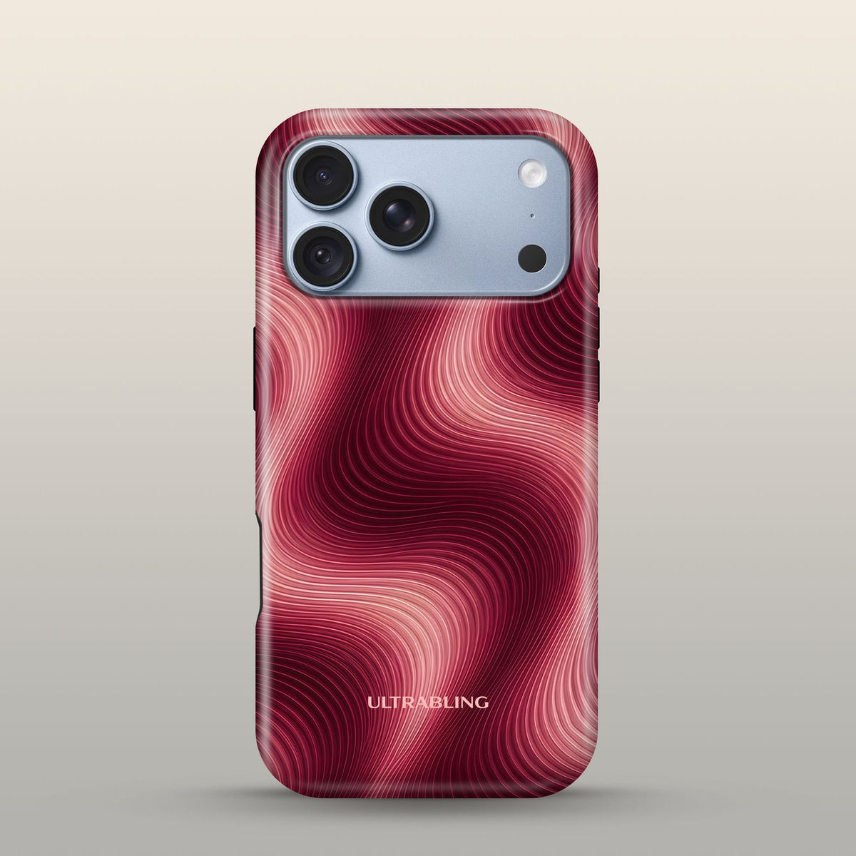Heat Wave Eclipse Case on iPhone 18 Pro Glacier