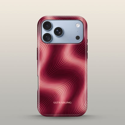 Heat Wave Eclipse Case on iPhone 18 Pro Glacier