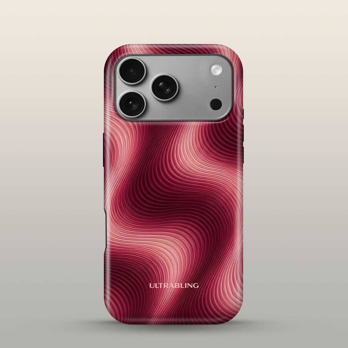 Heat Wave Eclipse Case on iPhone 18 Pro Silver