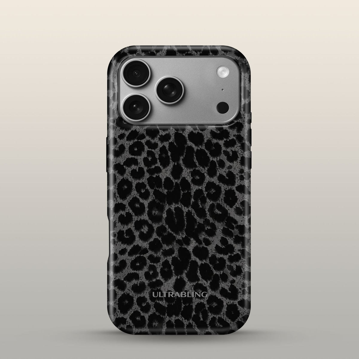 Jet Leopard Eclipse Case on iPhone 18 Pro Silver