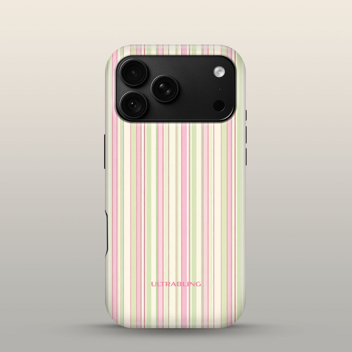 Macaron Stripe Eclipse Case on iPhone 18 Pro Black