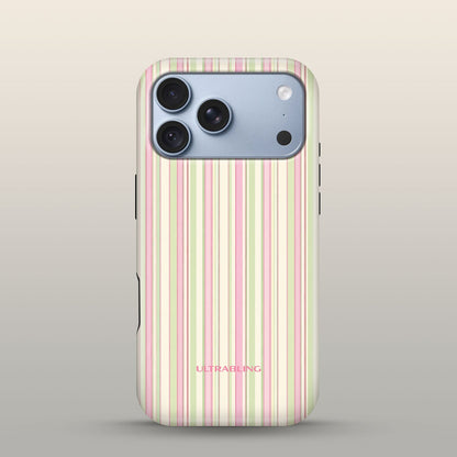 Macaron Stripe Eclipse Case on iPhone 18 Pro Glacier