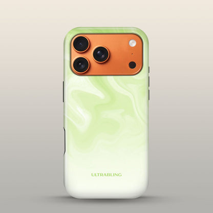 Mint Melt Eclipse Case on iPhone 17 Pro Cosmic Orange
