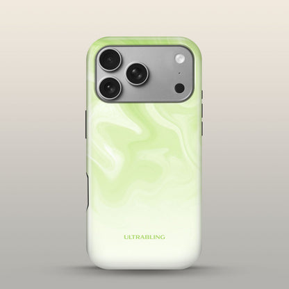 Mint Melt Eclipse Case on iPhone 17 Pro Silver