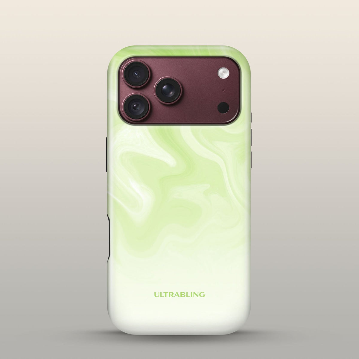 Mint Melt Eclipse Case on iPhone 18 Pro Burgundy
