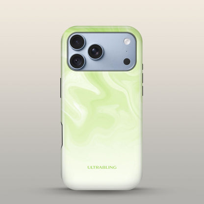 Mint Melt Eclipse Case on iPhone 18 Pro Glacier