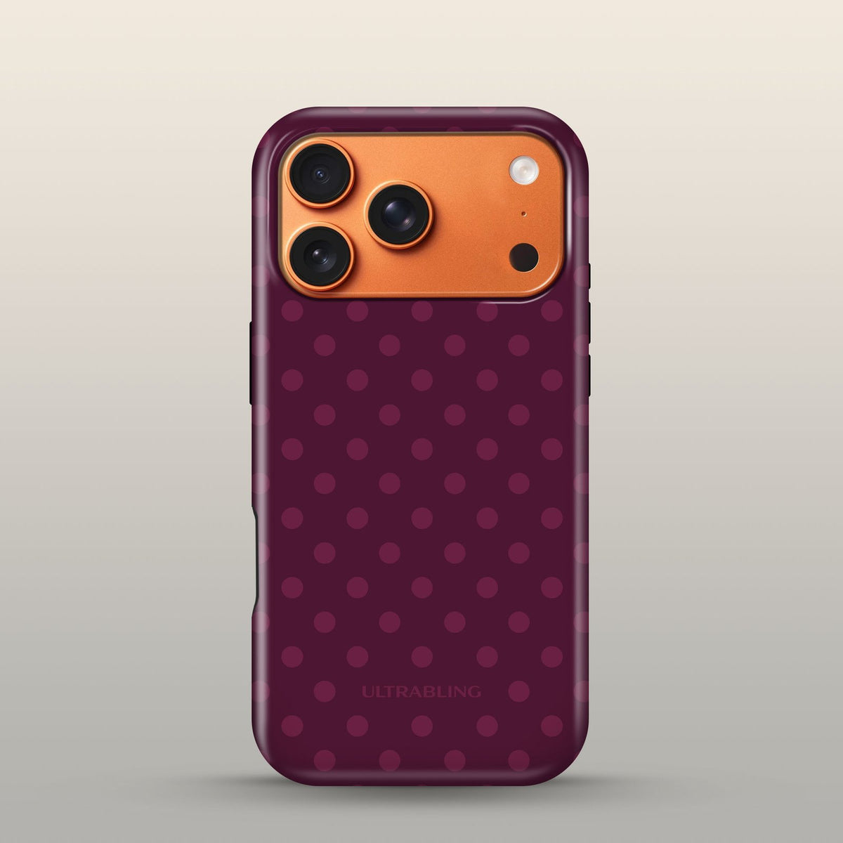 Mulberry Eclipse Case on iPhone 17 Pro Cosmic Orange