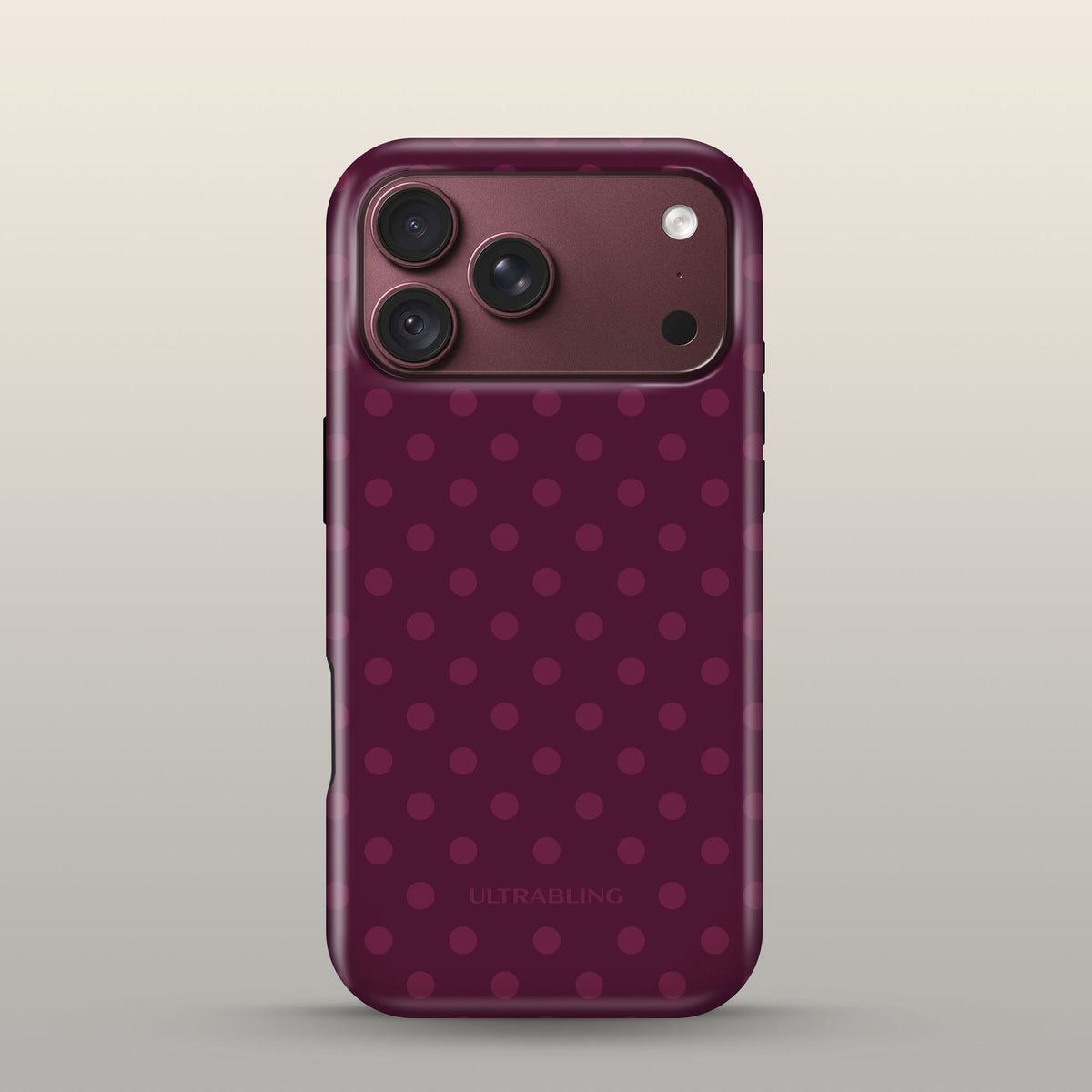 Mulberry Eclipse Case on iPhone 18 Pro Burgundy