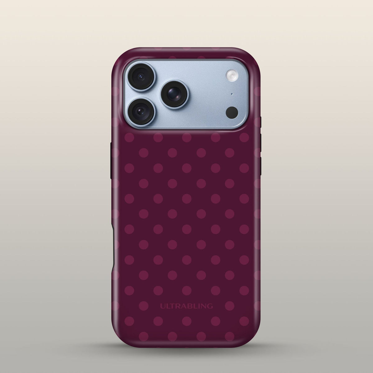 Mulberry Eclipse Case on iPhone 18 Pro Glacier