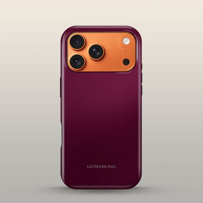 Oxblood Eclipse Case on iPhone 17 Pro Cosmic Orange
