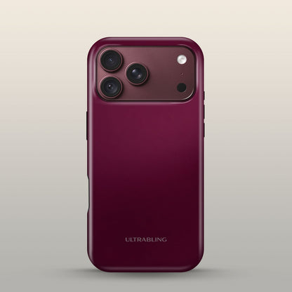 Oxblood Eclipse Case on iPhone 18 Pro Burgundy