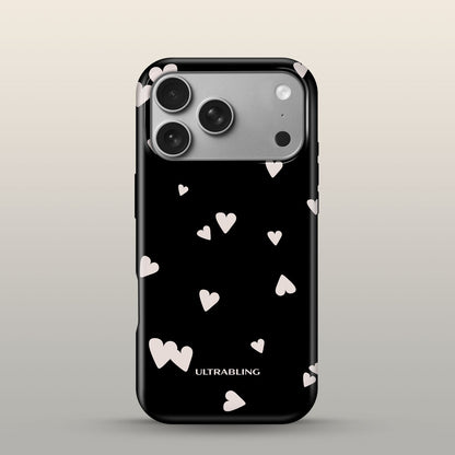 Paper Hearts Eclipse Case on iPhone 17 Pro Silver