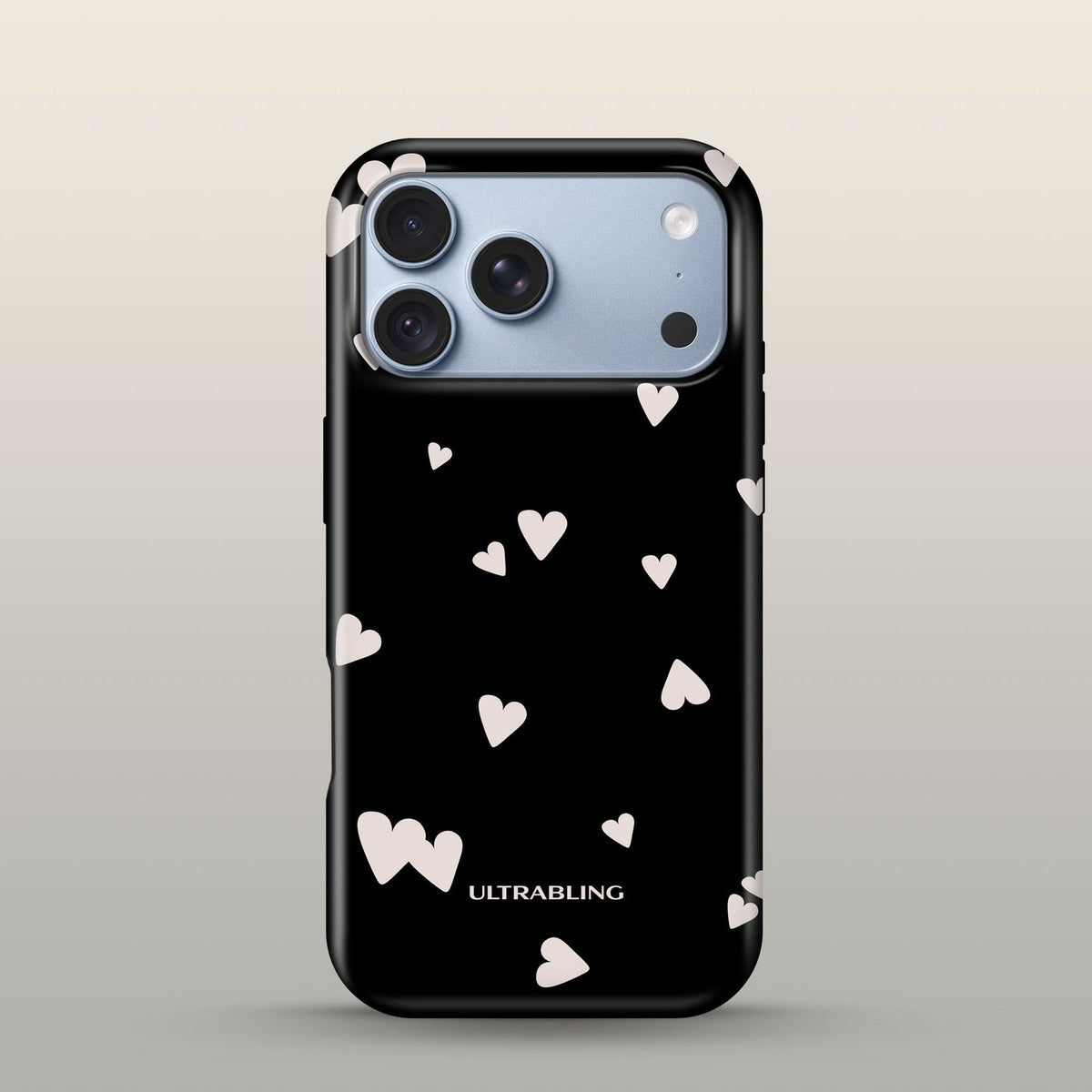Paper Hearts Eclipse Case on iPhone 18 Pro Glacier