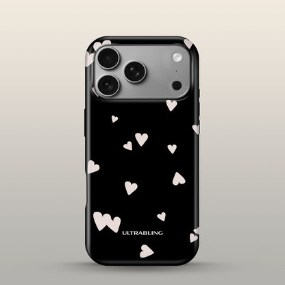Paper Hearts Eclipse Case on iPhone 18 Pro Silver