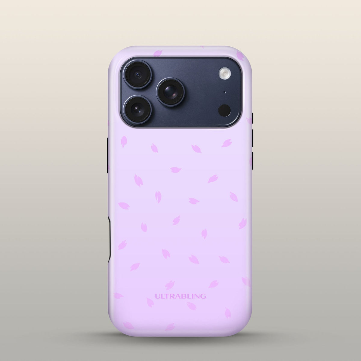 Petal Snow Eclipse Case on iPhone 17 Pro Deep Blue