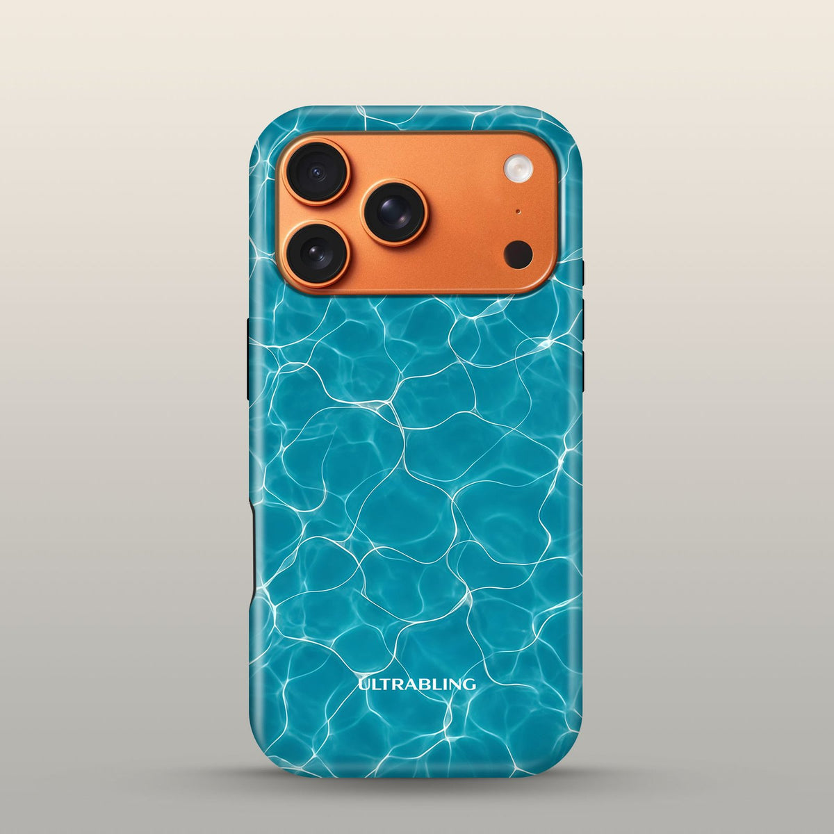 Pool Day Eclipse Case on iPhone 17 Pro Cosmic Orange