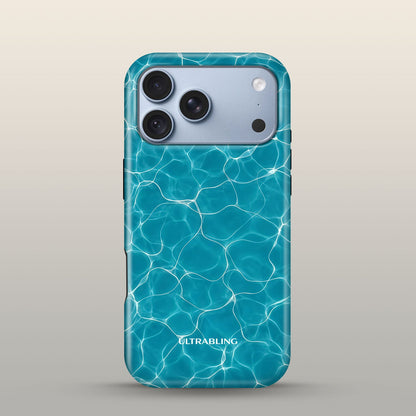 Pool Day Eclipse Case on iPhone 18 Pro Glacier